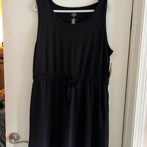 NWT St John's Bay XXL Black Sleeveless Dress